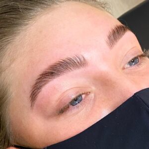 eyebrows with a brow lamination