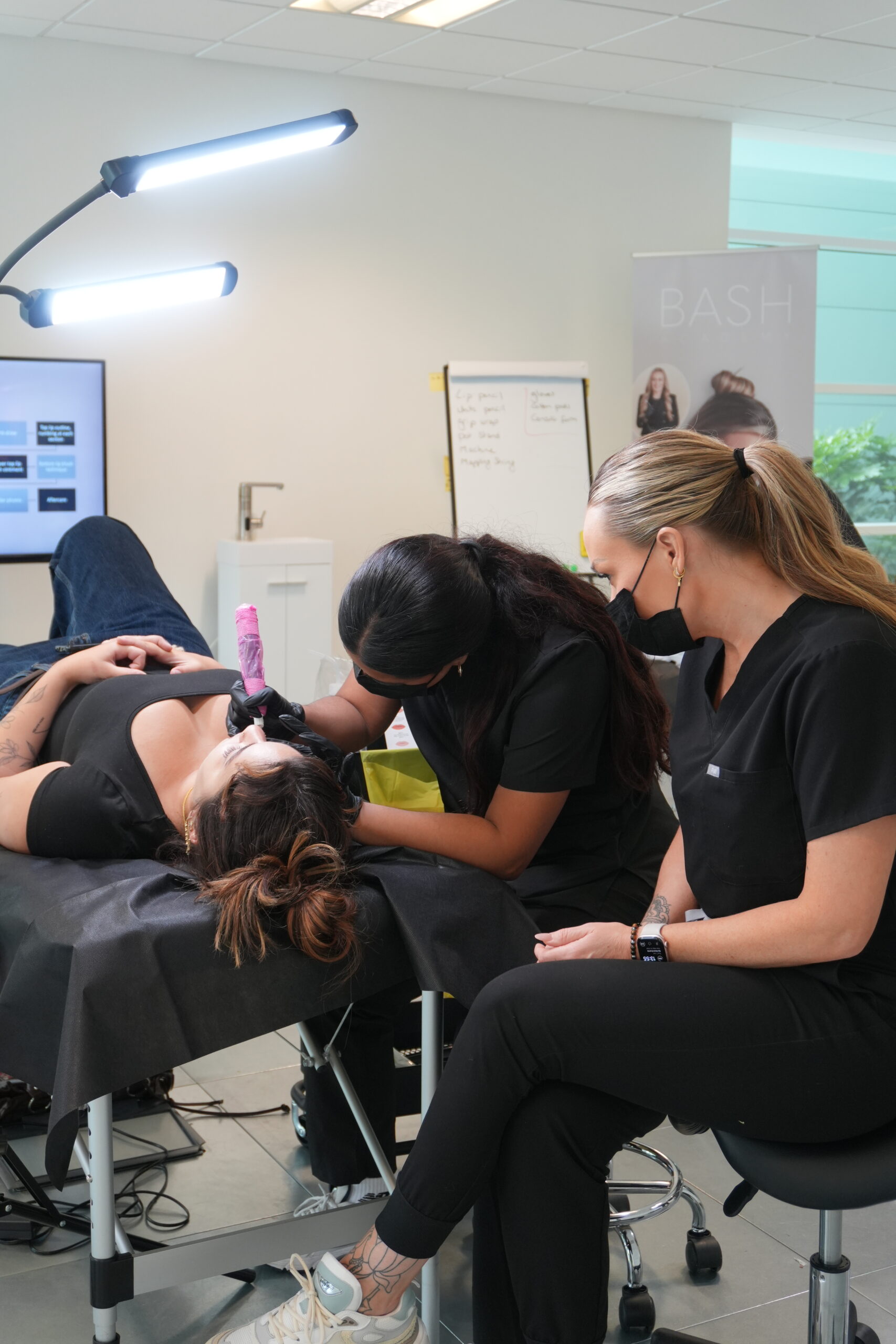 BASH Academy semi-permanent makeup learners in Newcastle